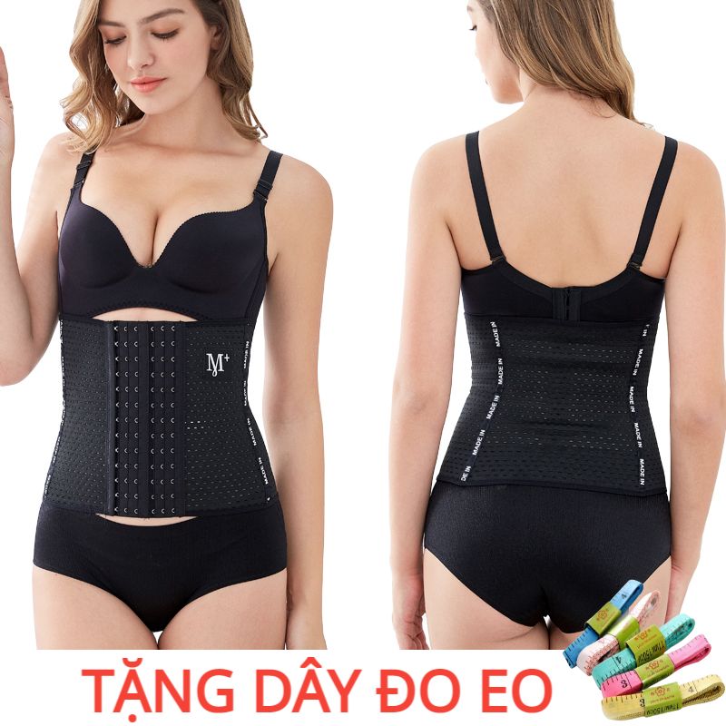 Đai Nịt Bụng Định Hình Tạo Vòng Eo Thon Gọn 4 Thanh Chống Cuộn - Gen Cao 25cm - Chất Gen Mềm Co Giãn Tốt Có Lỗ Thoáng Khí Chống Cuộn DORA
