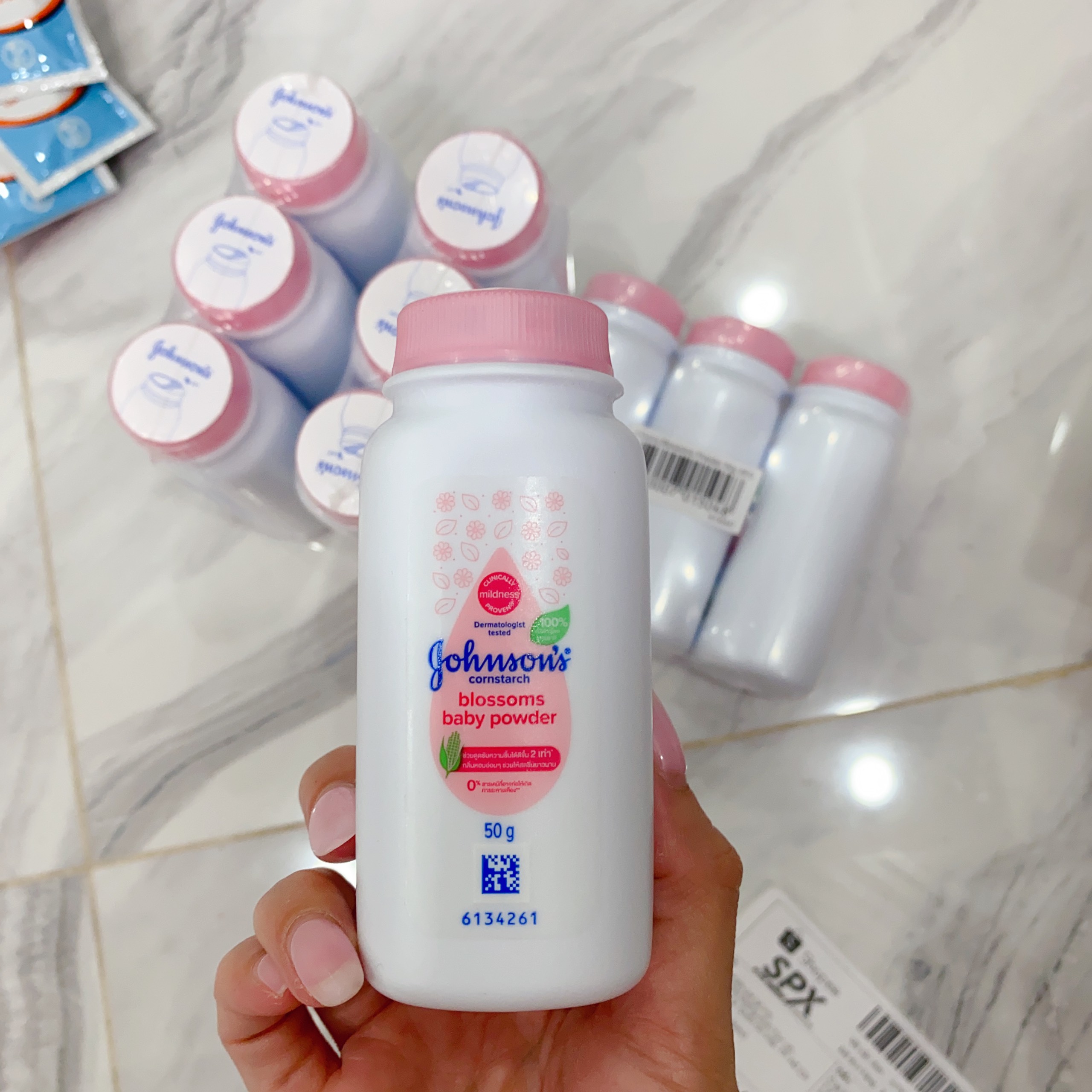PHẤN RÔM hồng JOHNSON'S BABY cho bé 100g
