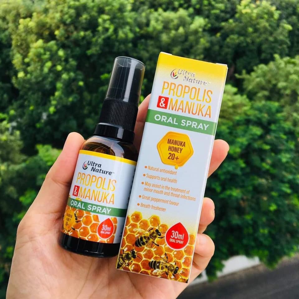 Xịt họng keo ong Propolis & Manuka - 30ml
