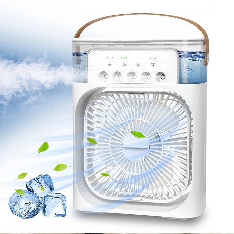 Quạt Điều Hòa Phun Sương Mini Để Bàn Mát Lạnh.