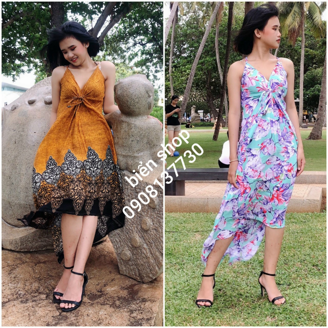 Đầm Maxi bướm