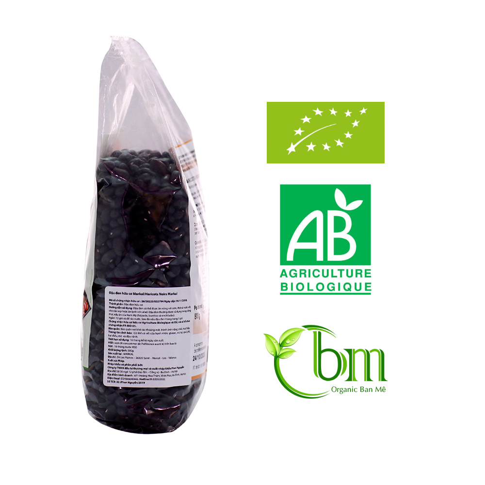Đậu đen (đỗ đen) hữu cơ 500g - Markal
