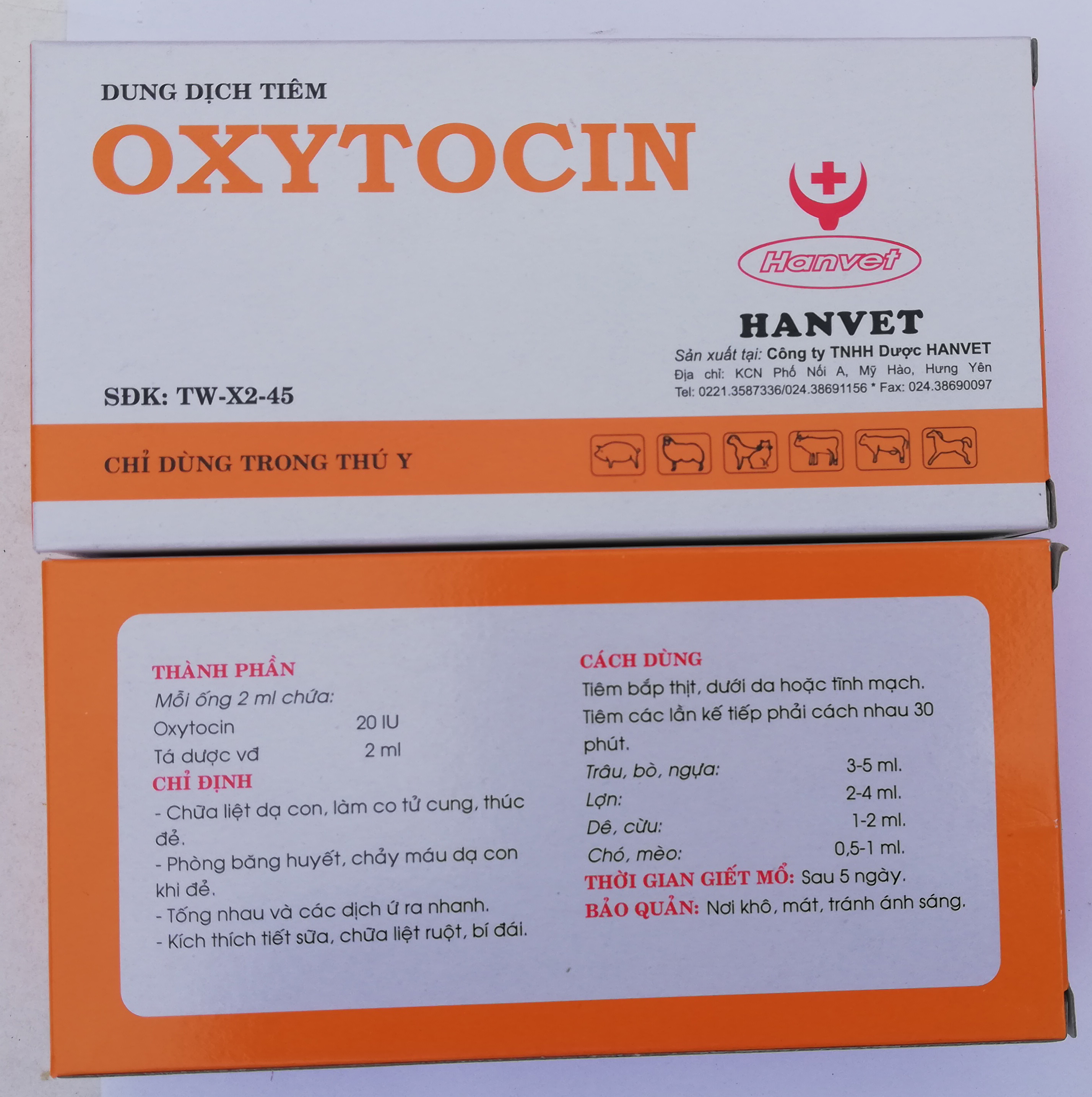 10 ống Kích đẻ OXYTOCIN 2 ml