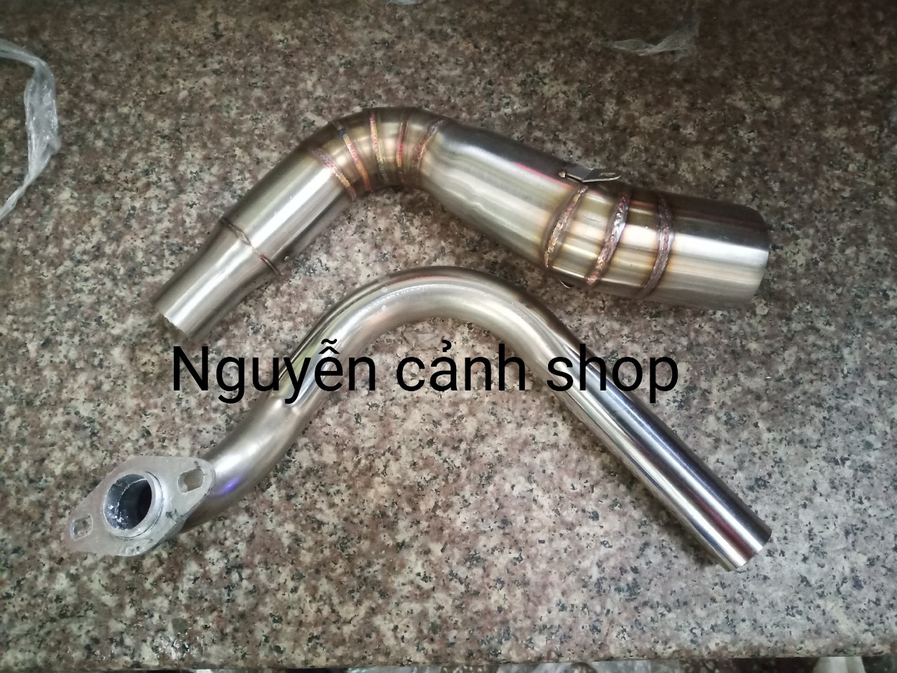 cổ pô vario gắn lon đá cao 2 khúc