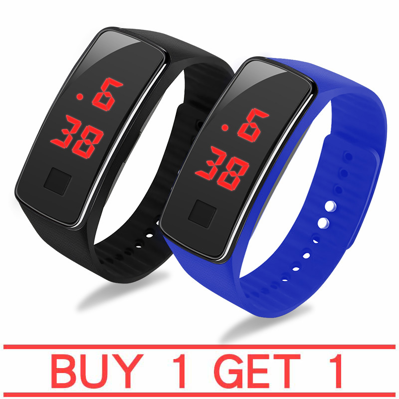Nơi bán Fashion Sport LED Women Watches Candy Color Silicone Rubber Touchscreen Digital Watches Waterproof Bracelet Wrist Watch