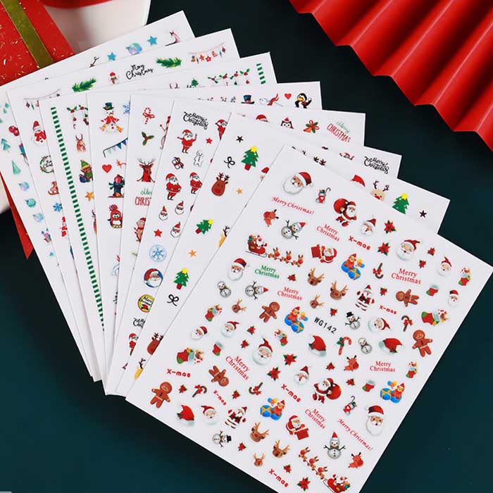 [HCM]Nail sticker noel Giáng Sinh trang trí móng mã WG
