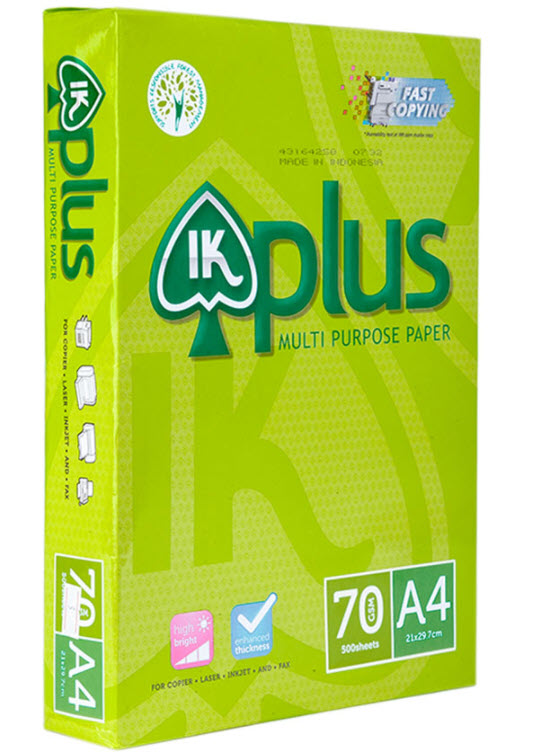 Giấy a4 ik plus 70 gsm
