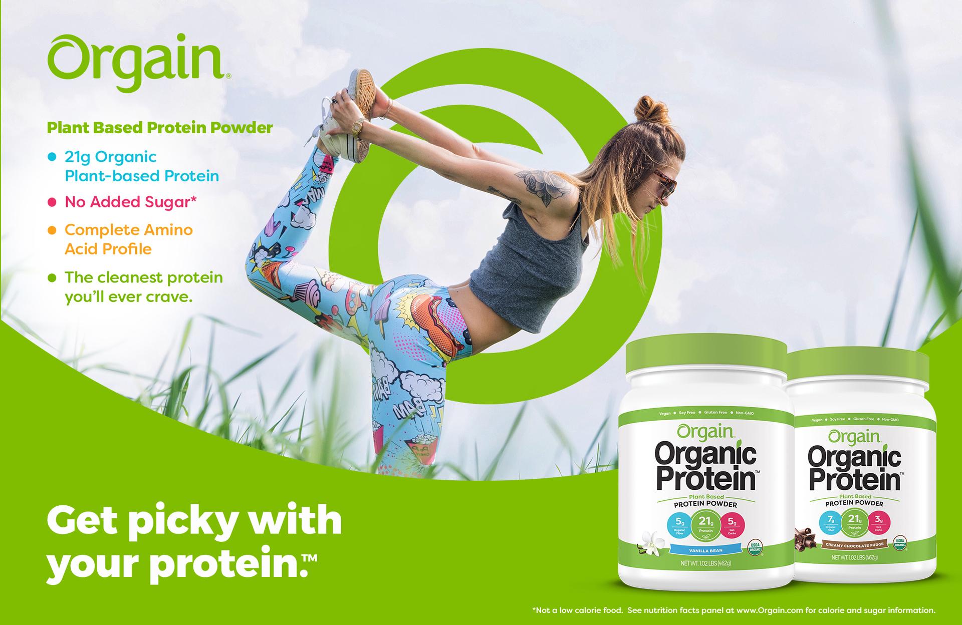 Bột đạm thực vật pha uống (protein) hữu cơ vị Vani Orgain 920g