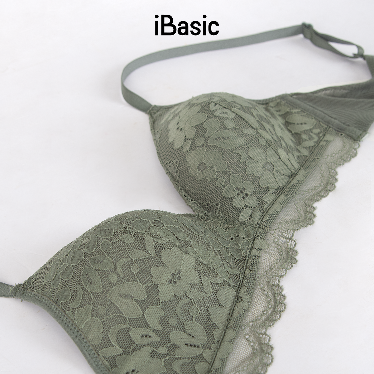 Áo ngực big size iBasic mút mỏng không gọng phối ren BRAY093