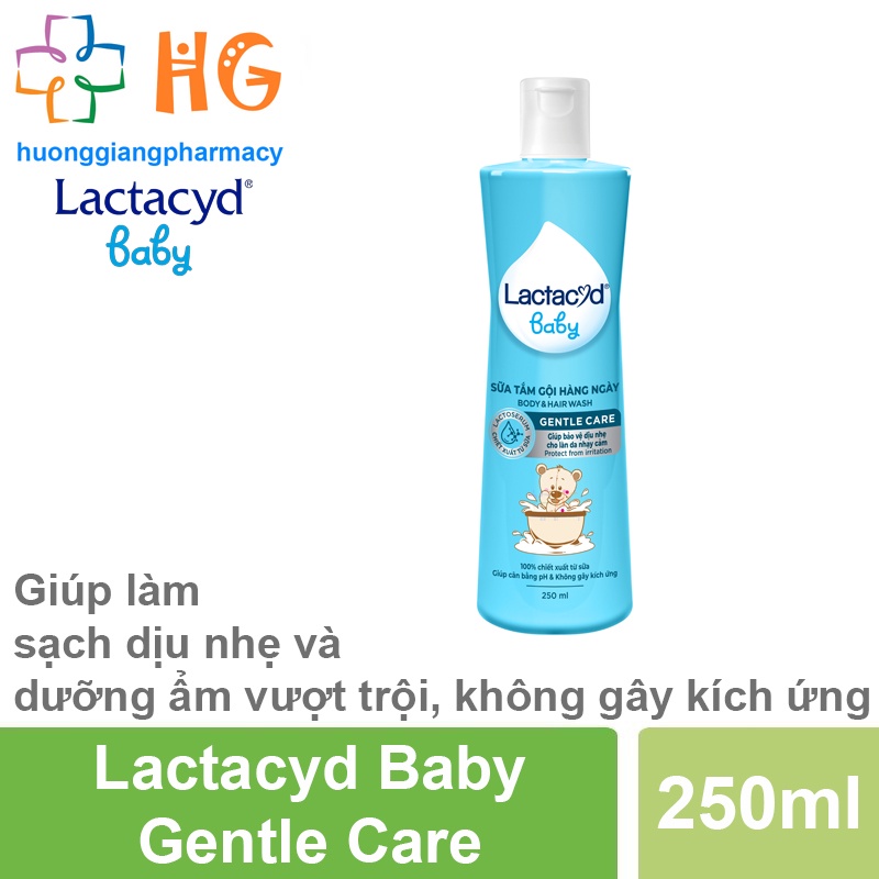 Sữa tắm gội trẻ em Lactacyd Baby Gentle Care BB Chai 250ml