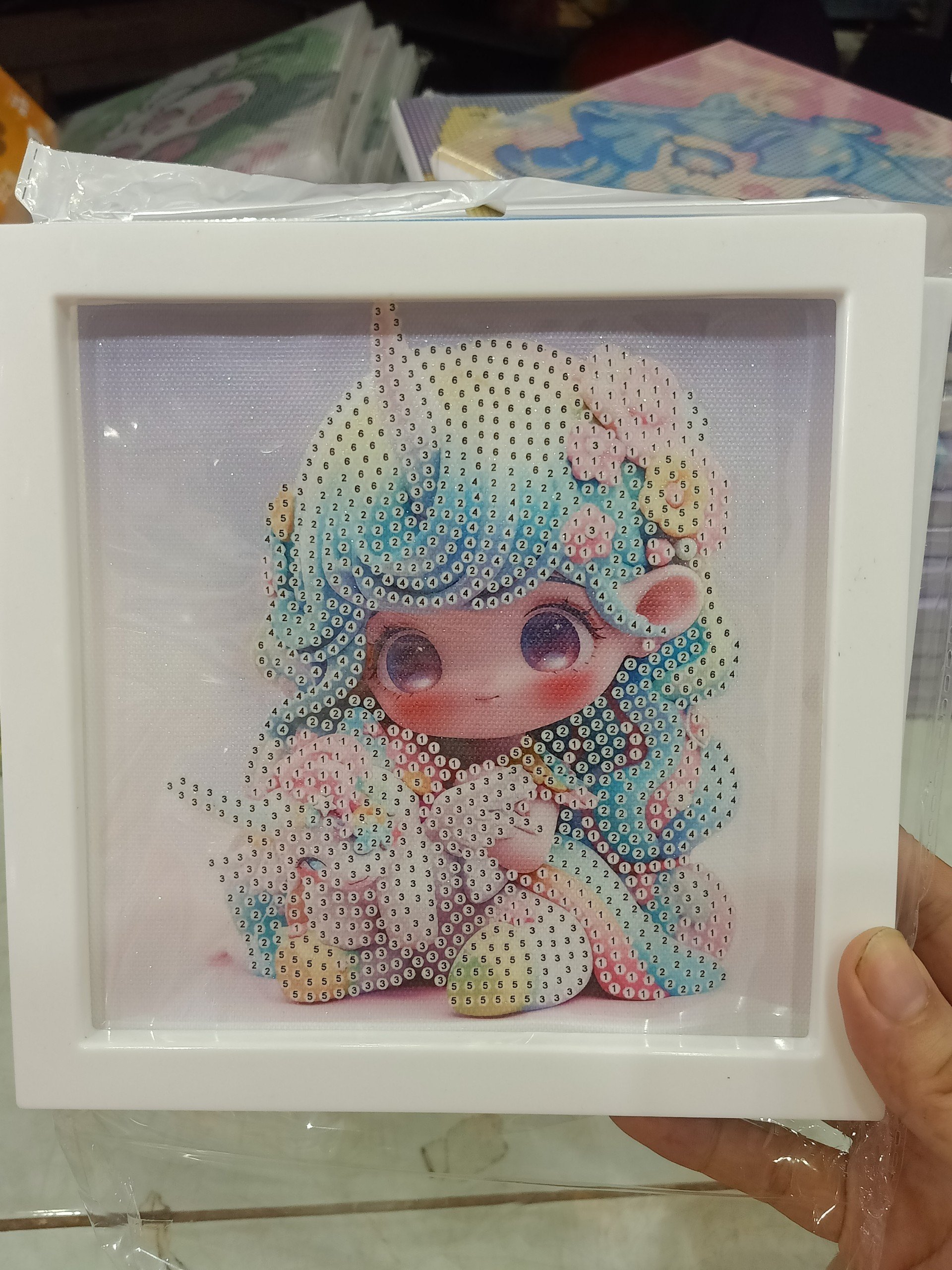 Tranh Đính Đá mini (ĐÁ ABC CAO CẤP). Kích Thước: 20x20