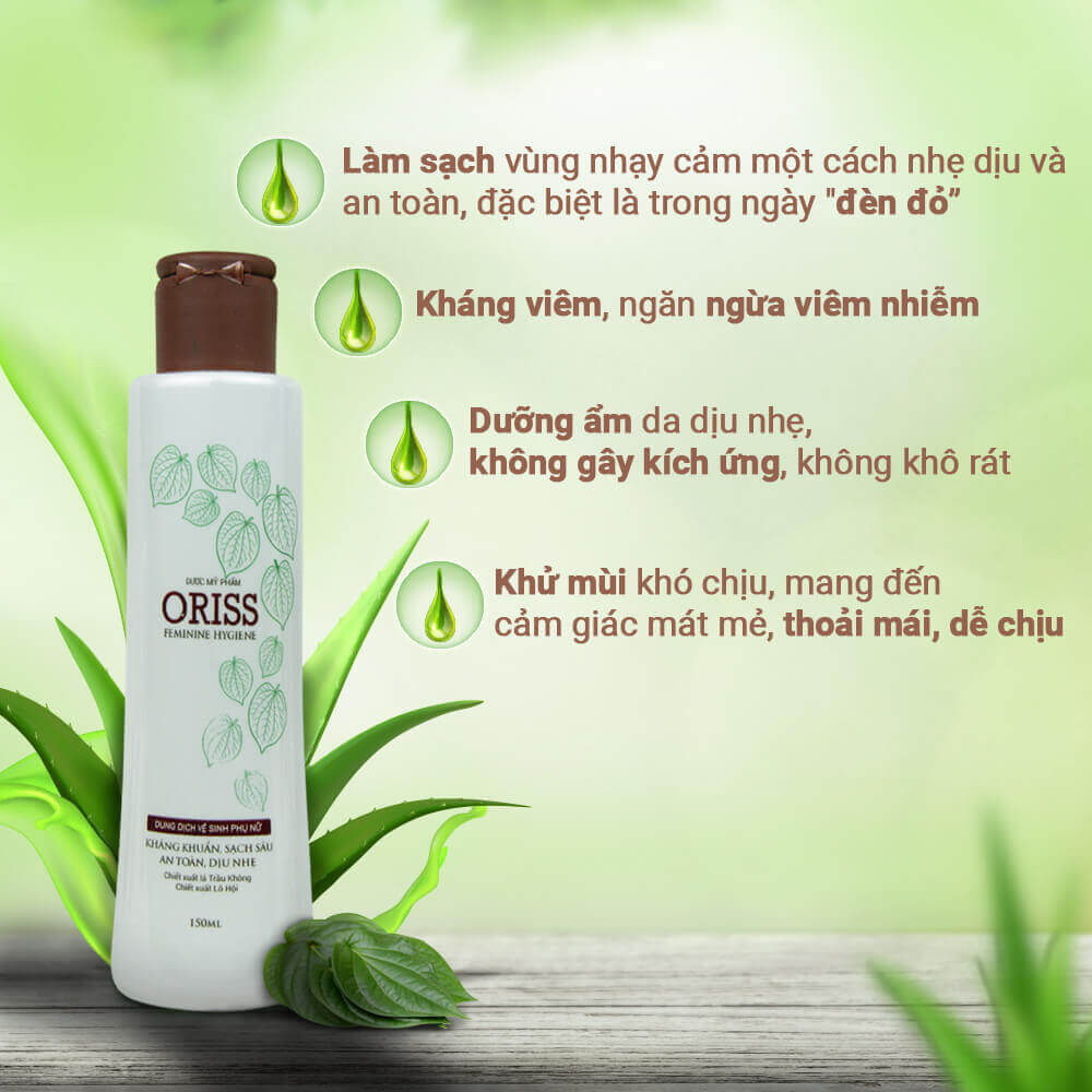 DUNG DỊCH VỆ SINH ORISS 150ML