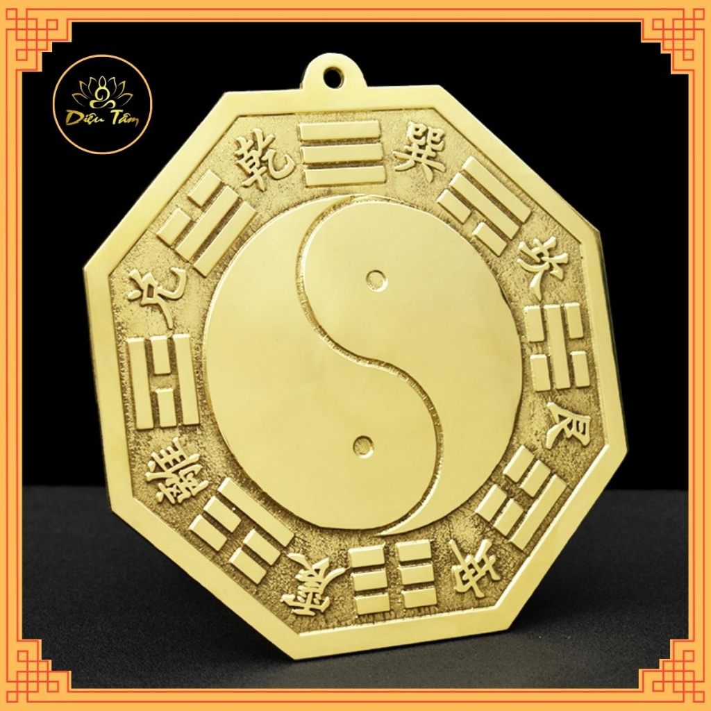 Pure copper feng shui mirror
