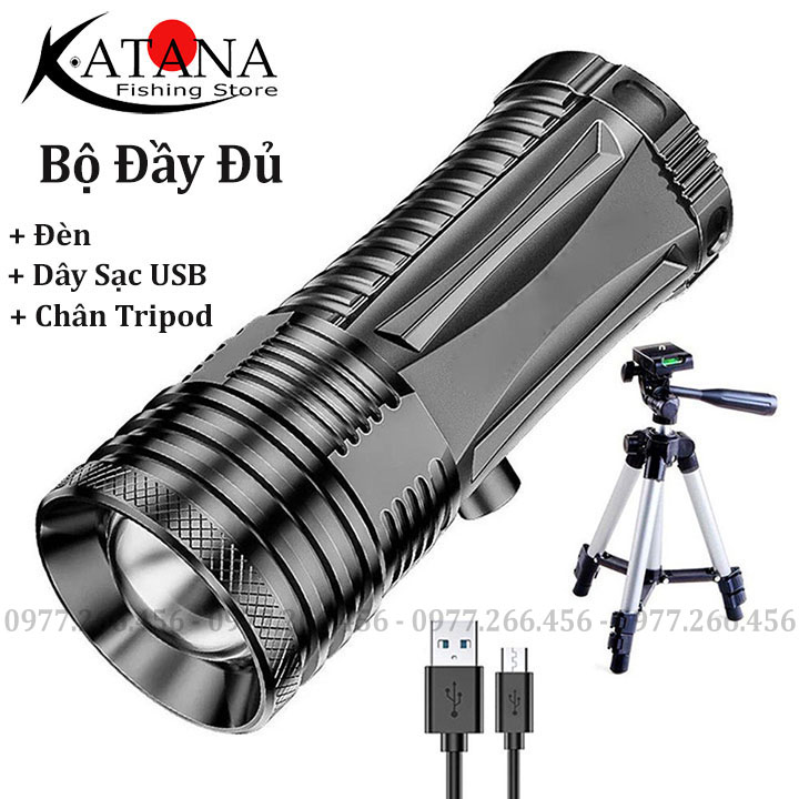 Đèn Soi phao câu đơn, câu đài chuyên dùng câu cá ban đêm 2 chế độ 4 màu