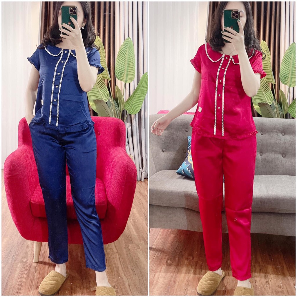 Rập giấy bộ cổ sen tay ngắn 1186