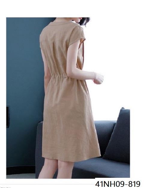 NH09-819-ĐẦM CỔ TIM RÚT EO 3 MÀU S-6XL