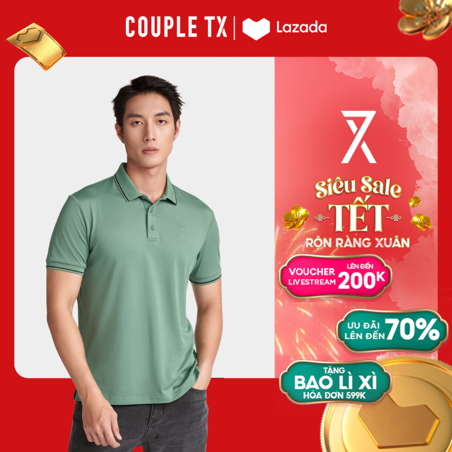 [15.1 - 17.1 Voucher lên đến 200K] Áo Polo Nam COUPLE TX - Áo Thun Cổ Bẻ Sang Trọng, Thanh Lịch Basic Regular Fit MPO 1038