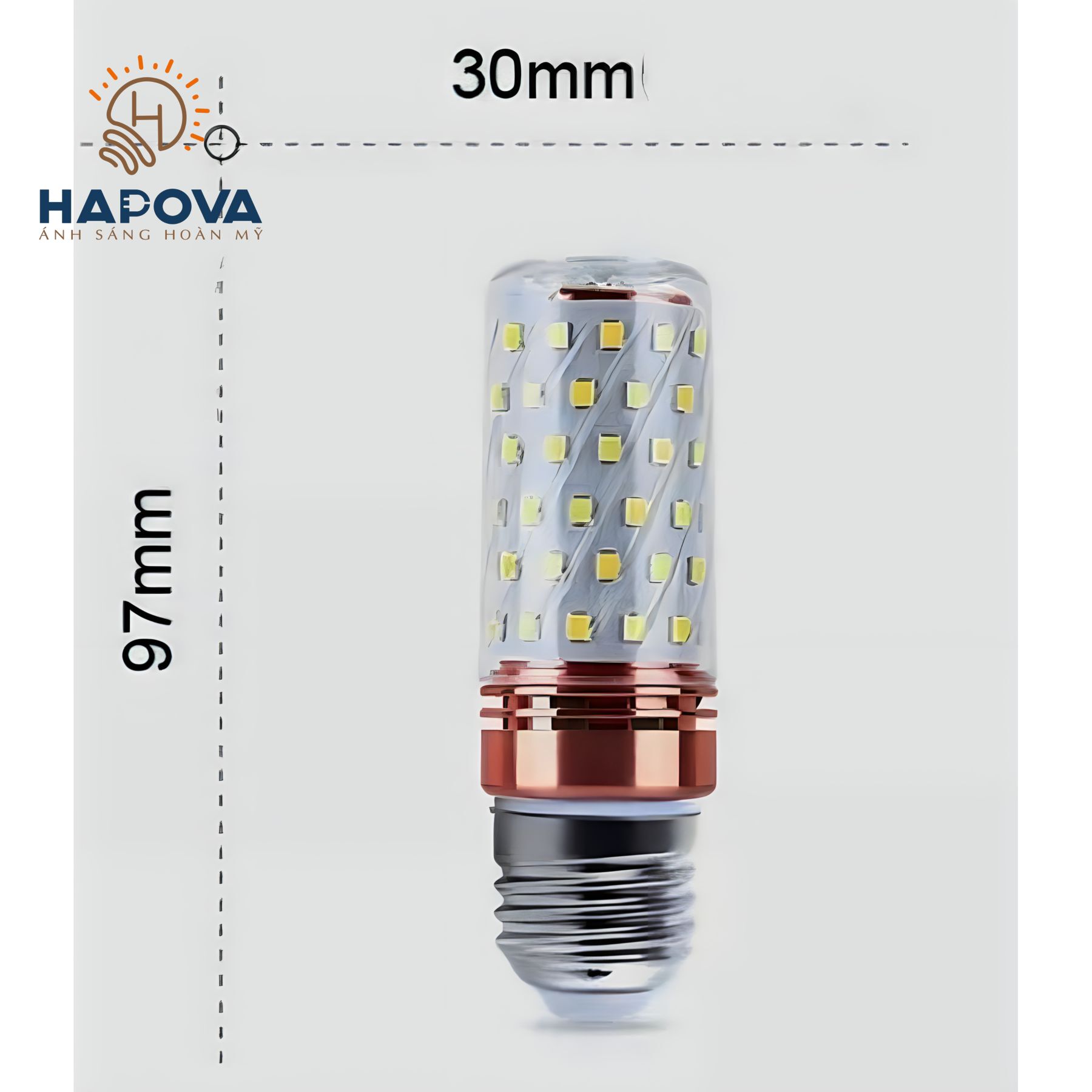 Bóng đèn led HAPOVA GIVI 3 chế độ màu đui E27, E14 HAPOVA UPPIXI 3612