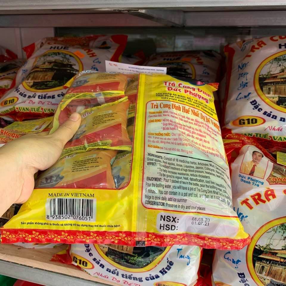 Trà Cung Đình Huế G10 Gói 600gram (CHÍNH HÃNG, DATE MỚI)
