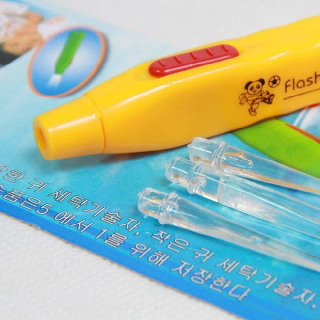 Set 3 Dụng cụ lấy ráy tai có đèn phát sáng (vỉ giấy)