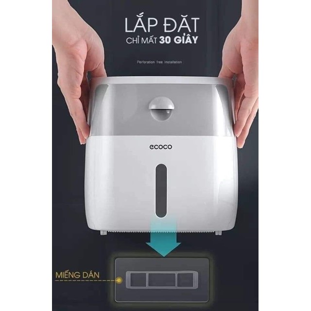 Hộp đựng giấy vệ sinh cao cấp ecoco