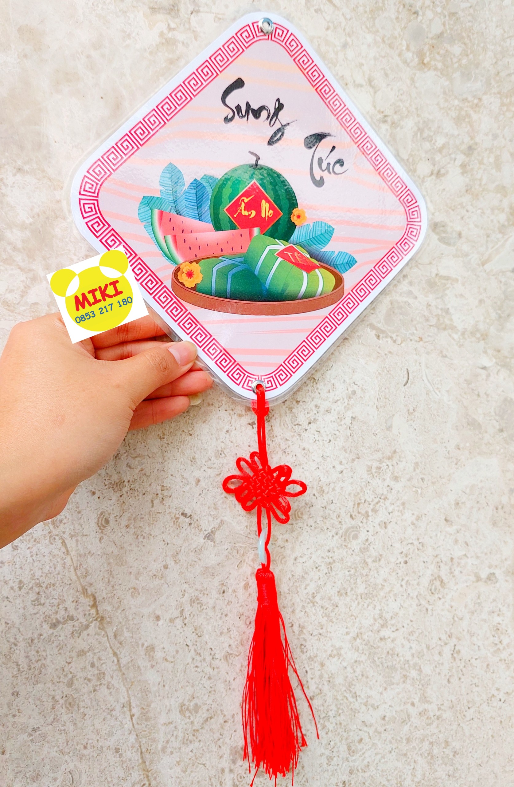BỘ BẢNG TREO TRANG TRÍ TẾT XUÂN ép plastic (Đồ dùng dạy học Miki)