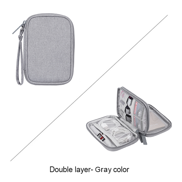 [Ready Stock]BUBM Portable 6 Inch Hard Disk HDD Protection Box Electronics Travel Organizer/ Cable bag