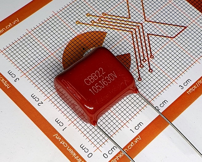 Capacitor cbb22 105j630v 1uf 15mm