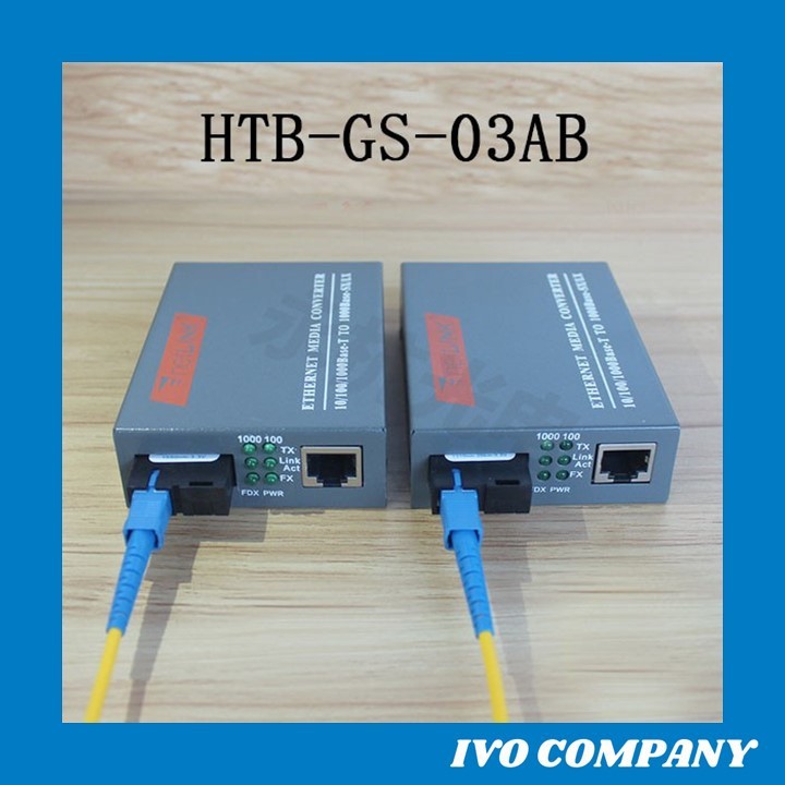 Bộ chuyển quang điện Converter quang Htb-gs-03 a/b 1000mbs Netlink , 1Gbps