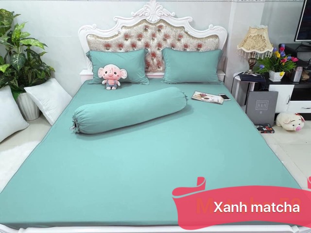 [HCM]Bộ Drap Thun Hàn Quốc mát lạnh { 4 món }đủ size