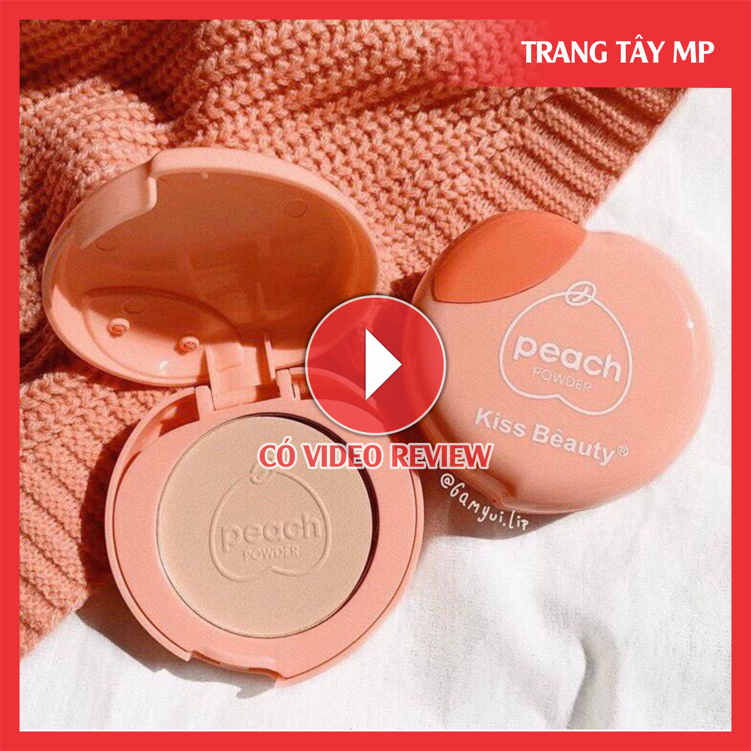 PHẤN PHỦ NÉN SIÊU MỊN PEACH KISS BEAUTY