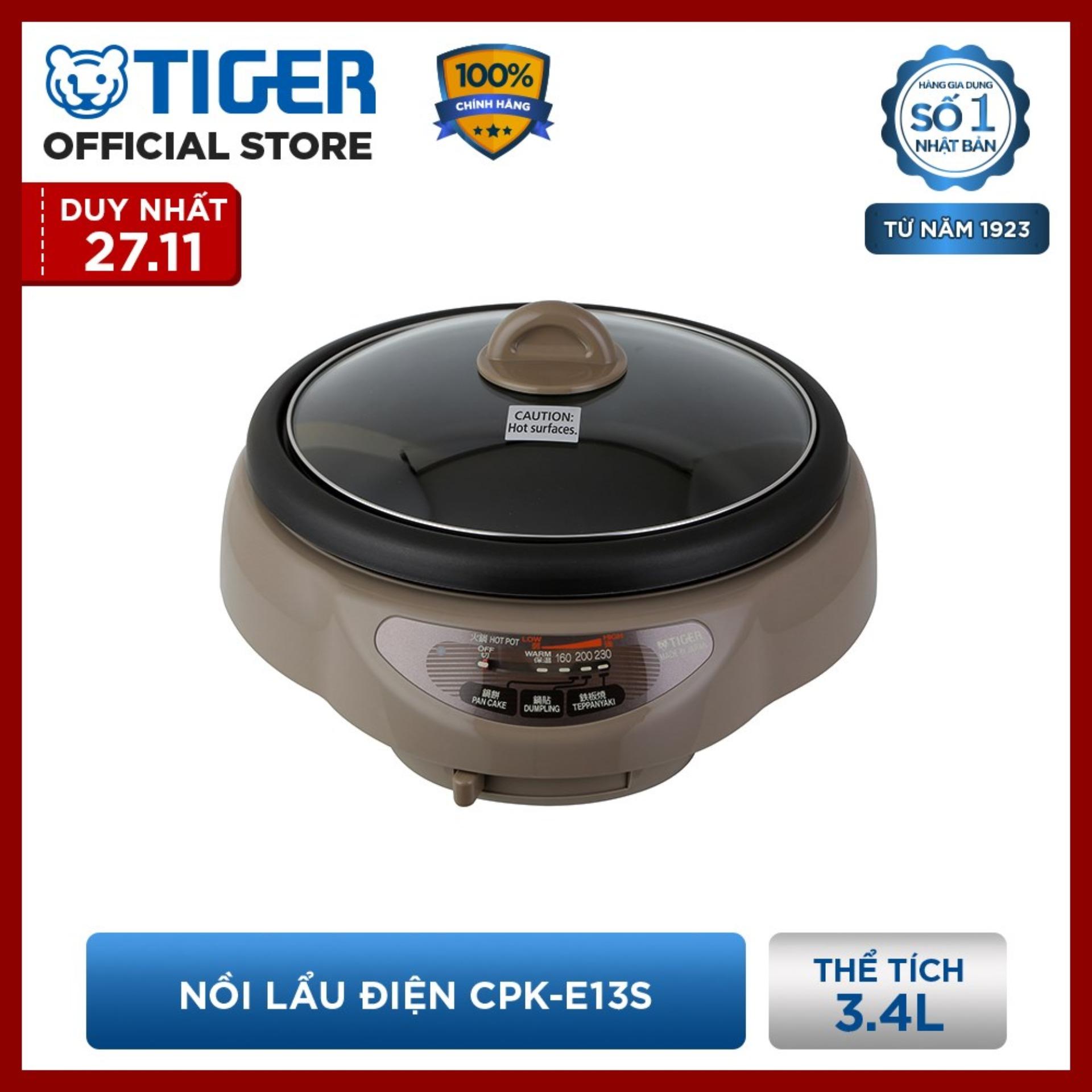 Nồi Lẩu Điện Tiger CPK-E13S  (3.4 lít)
