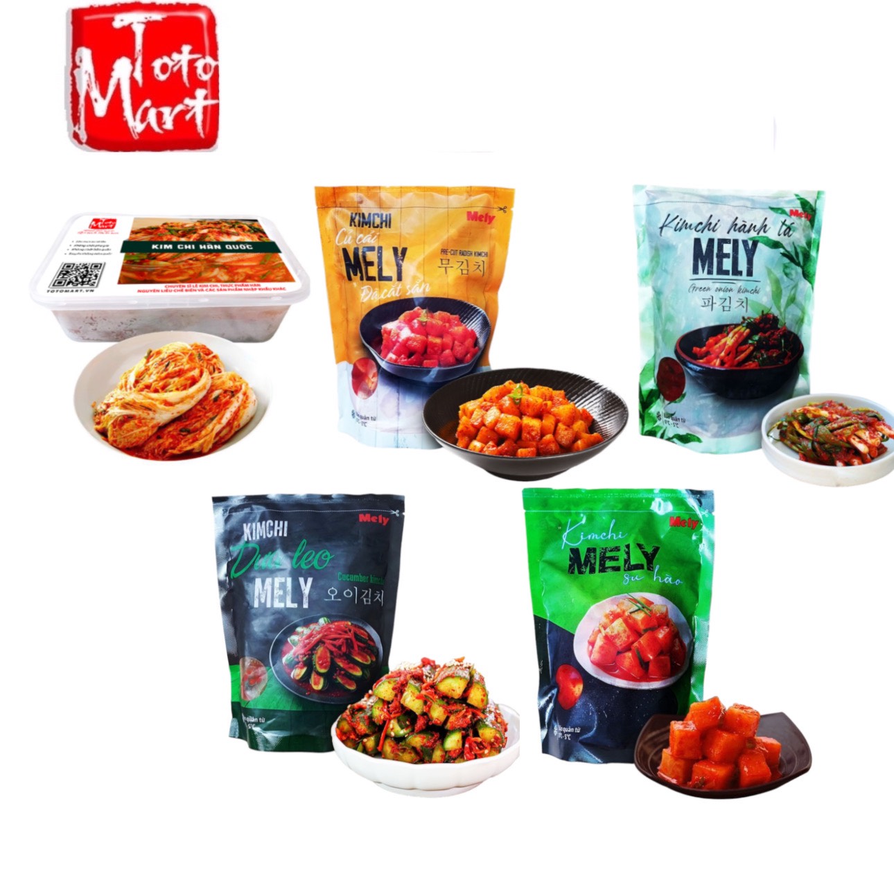 Kim chi Hàn Quốc các loại (hộp 500g)