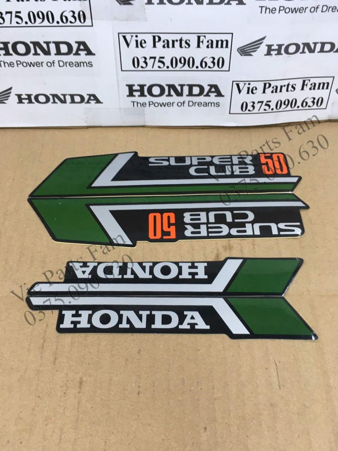 Bộ tem xe máy Honda Cub 81-86 (tem 3 lớp)
