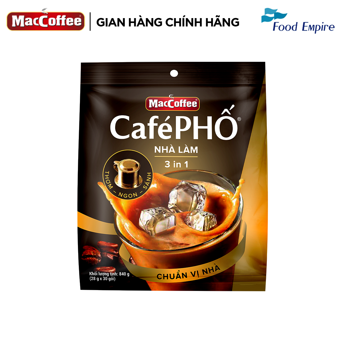 Combo 2 Túi Cà phê Phố Nhà làm - MacCoffee (túi 30 gói x 28g)