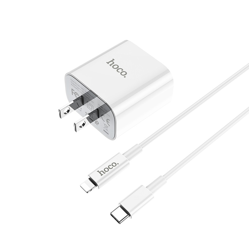 Bộ Củ Sạc Hoco C76 -  Kèm Cáp Sạc  Type C sang Lightning
