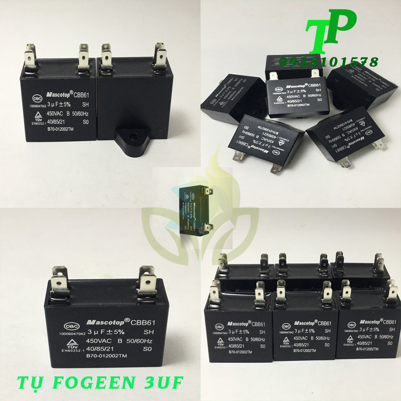Tụ 3uf mascotop cbb61