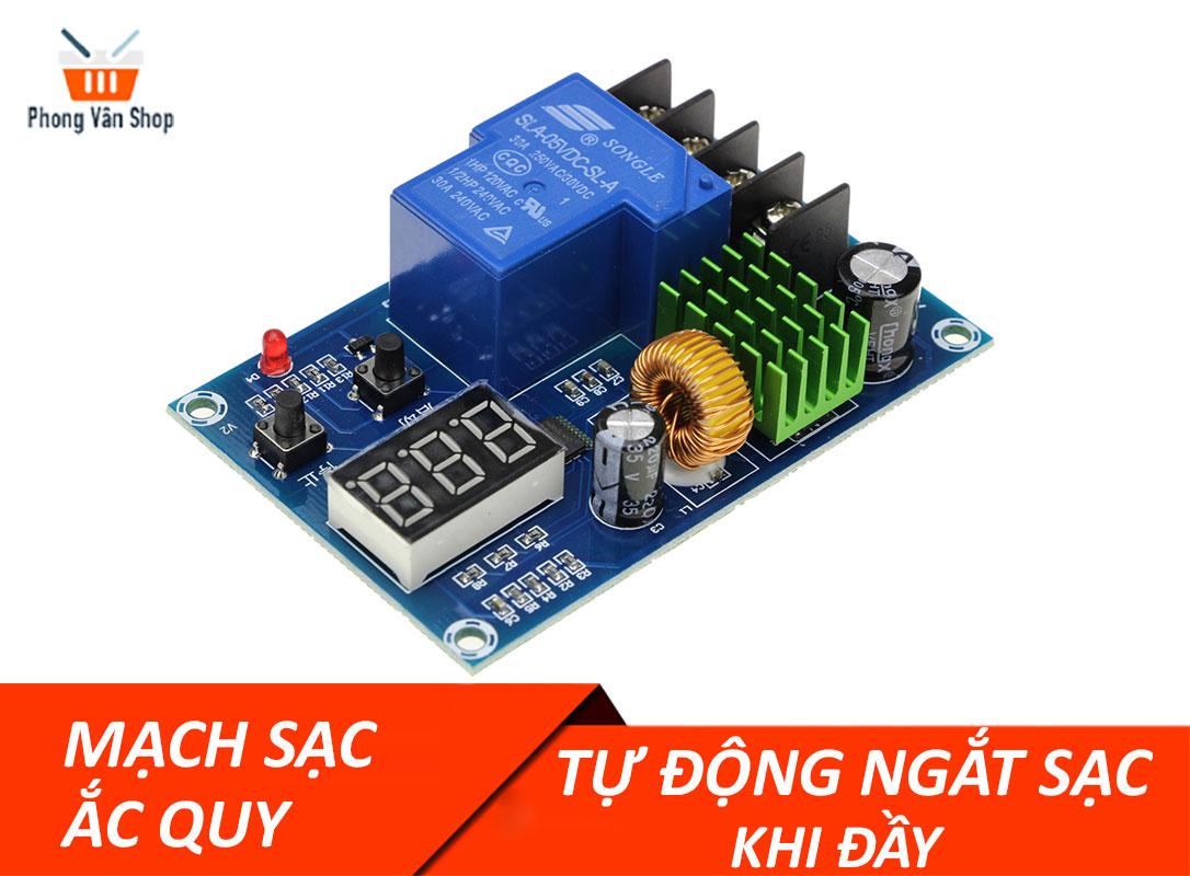 Mạch sạc ắc quy tự động ngắt khi đã nạp đầy bình