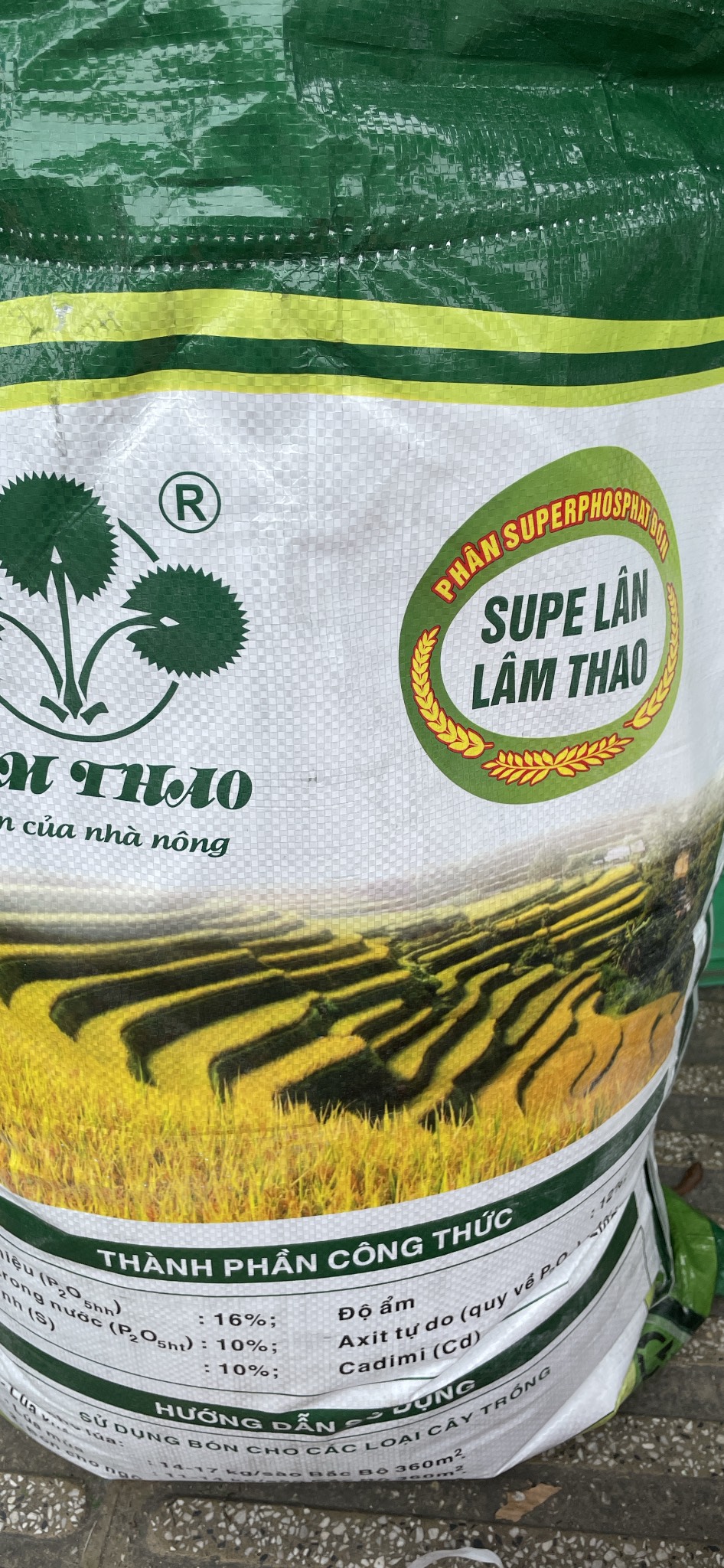 Phân lân đơn lâm thao bón lót, kích rễ cho cây trồng túi 1kg