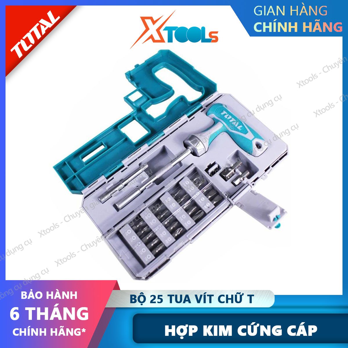 Total ticsd30256 25 PCs multi-function T screwdriver set disassembled screwdriver set made of sturdy alloy steel screw driver