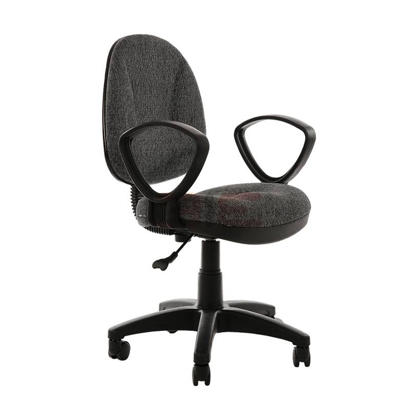 [Freeship] Ghế xoay văn phòng IBIE IB505 chân nâng hạ, nệm ngồi và nệm lưng dầy tạo khối bọc vải thoáng mát, êm ái, phù hợp với nhân viên hoặc làm việc tại nhà