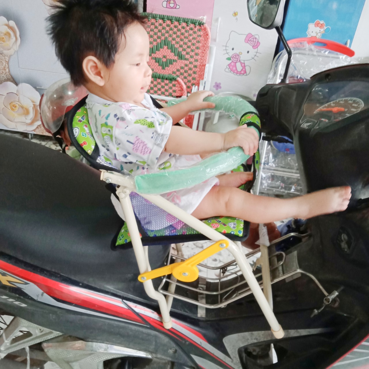 Ghế ngồi xe máy cho bé-Đức phát 2019