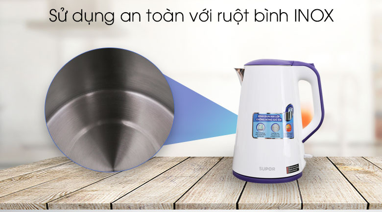 Bình siêu tốc Supor 1.7 lít SWF17S20AVN