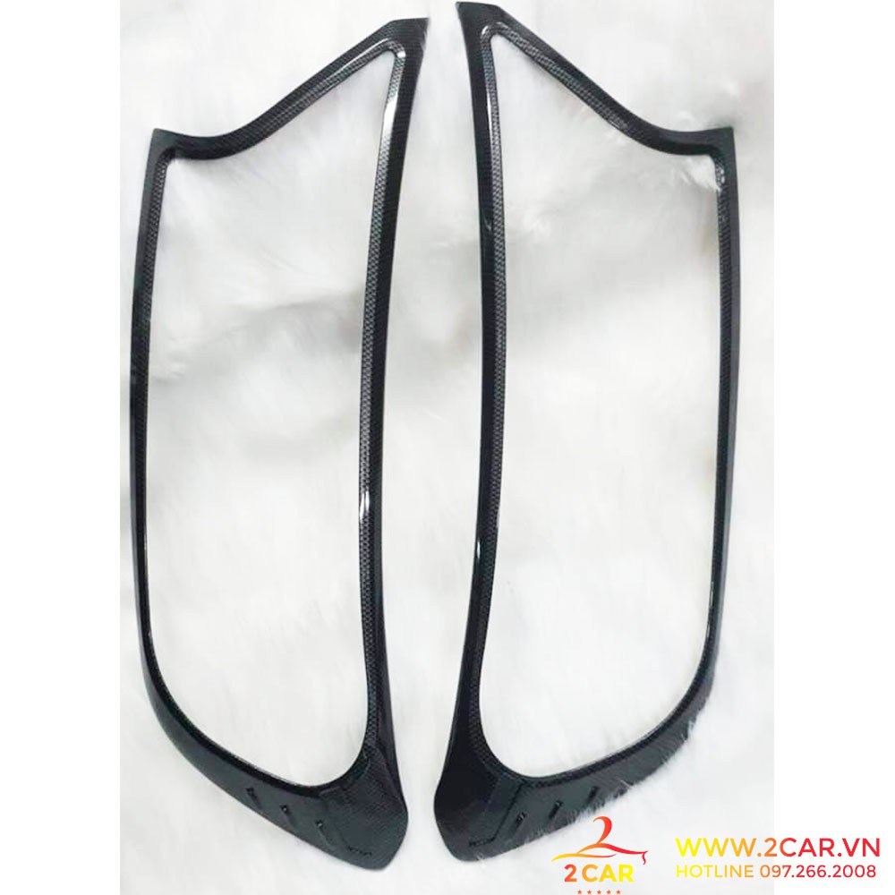 Ốp viền đèn pha, hậu carbon xe ford ranger 2014 - 2021 vân cacbon cao cấp