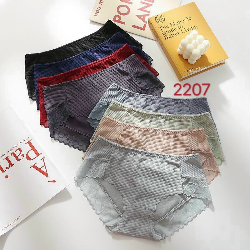Combo 5 quần lót nữ su phối ren cắt viền 2207