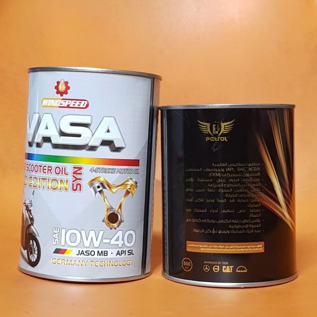 -nhớt tay ga - nhớt xe tay ga honda-yamaha-suzuki... uae 10w40 800ml, nhớt xe tay ga vasa 10w40 800ml hoặc petrol chuyên xe tay ga