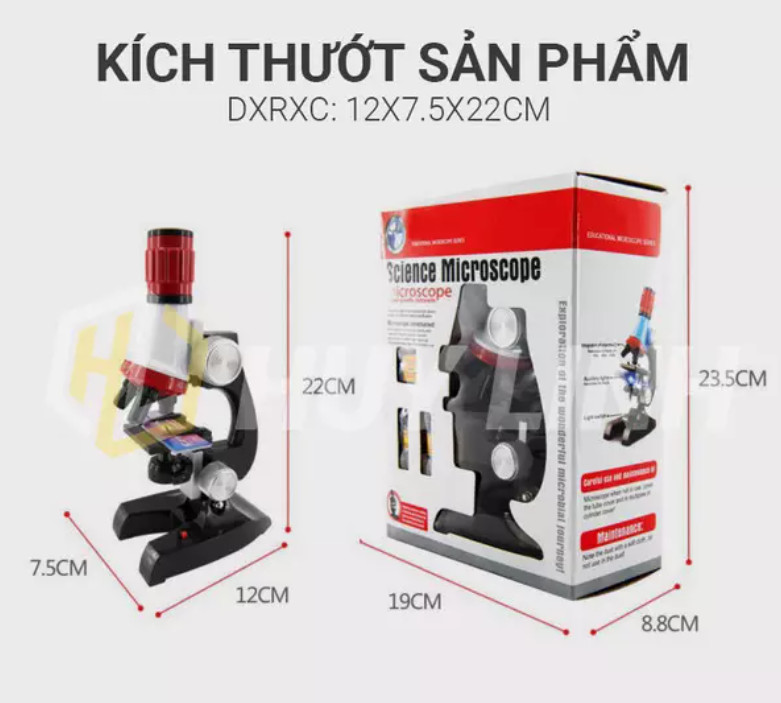 Bộ kính hiển vi trẻ em Science Microscope 1200x