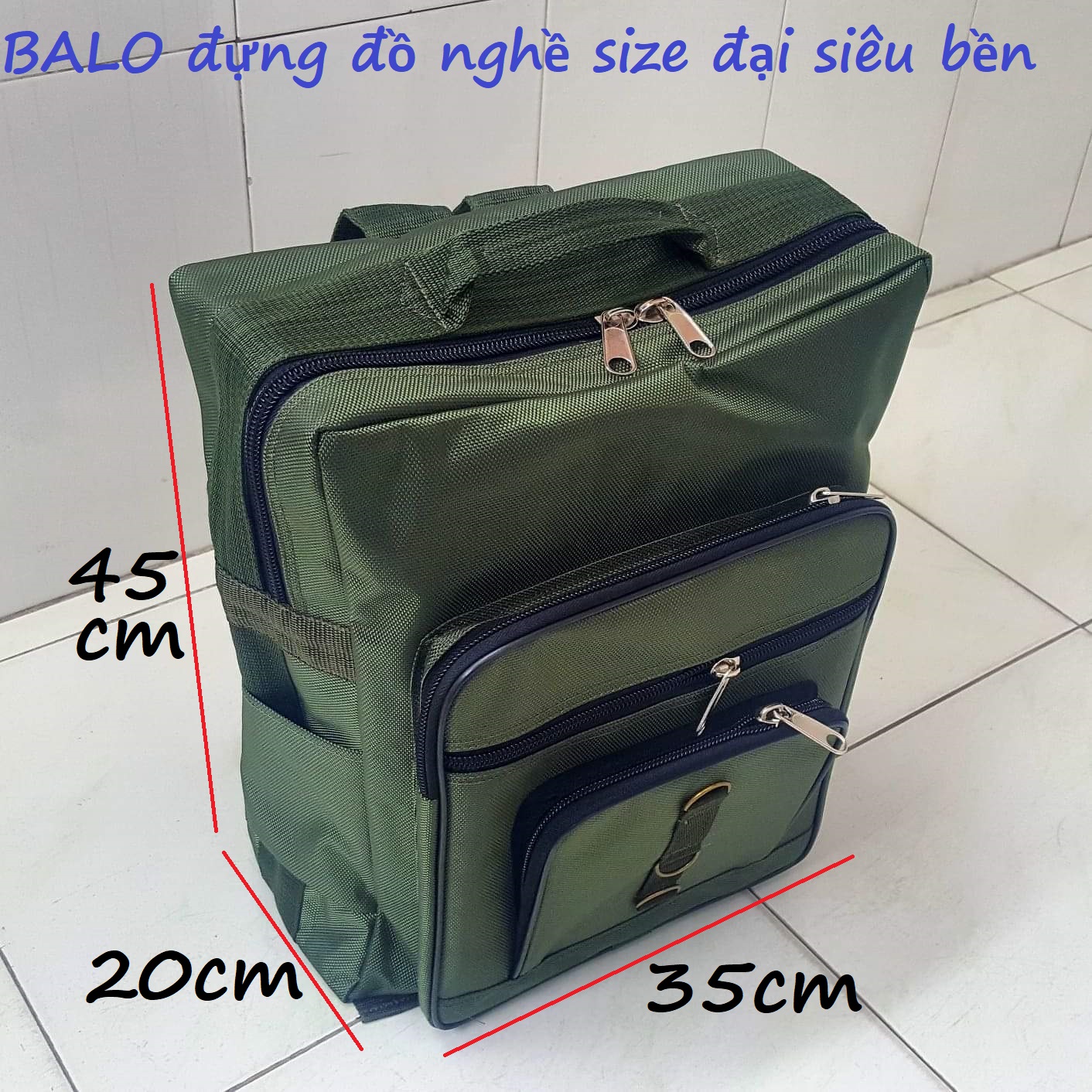 TÚI ĐỒ NGHỀ BALO ĐỰNG ĐỒ NGHỀ SIZE ĐẠI