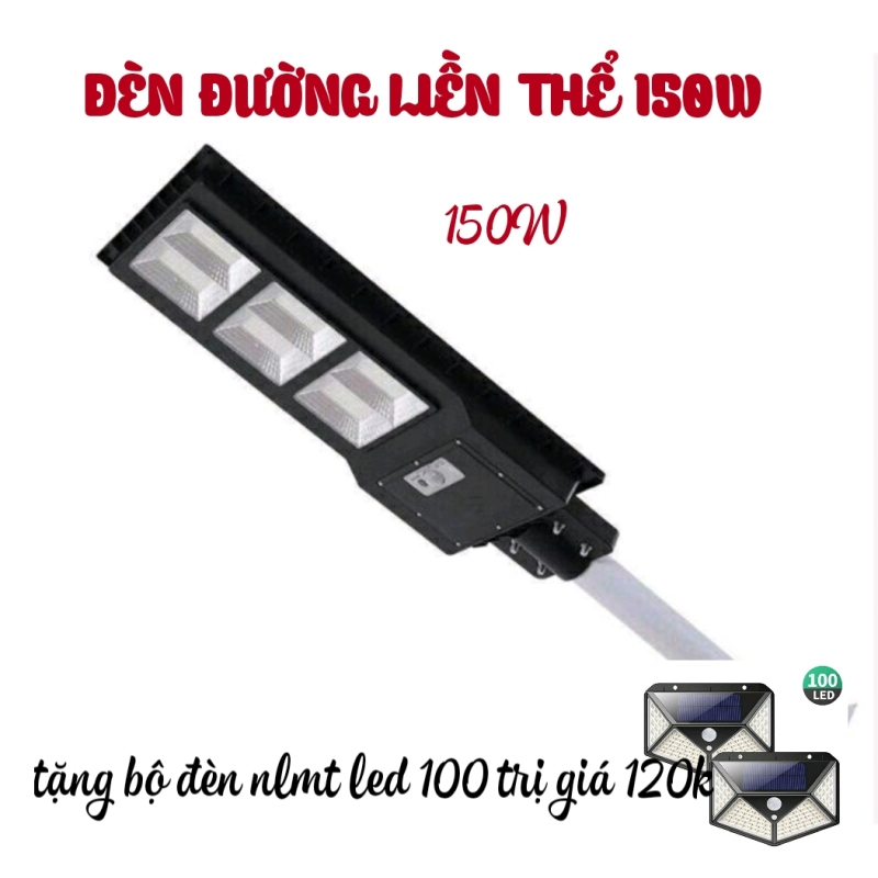 Đèn đường liền thể Năng Lượng Mặt trời 150W