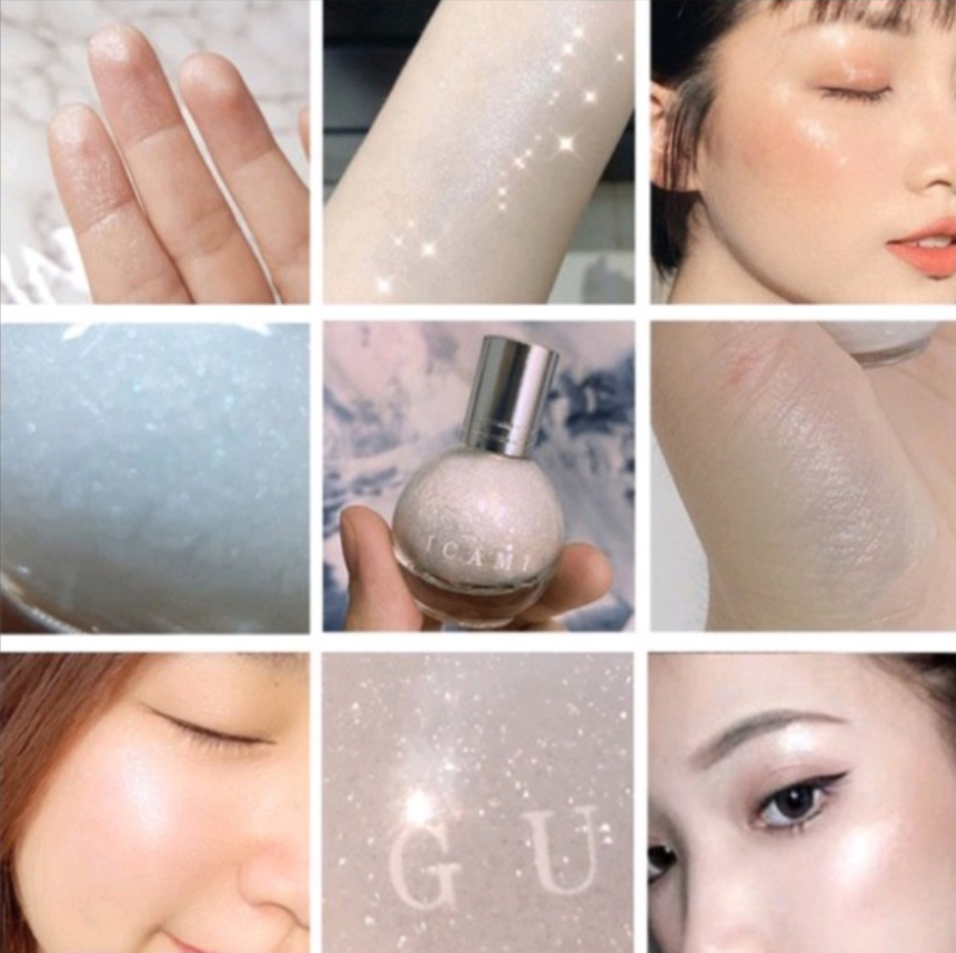 Chai Lăn Dạng Lỏng Nhũ Bắt Sáng Highlight GUICAMI